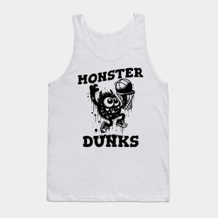 Monster Dunks! 🏀 Funny Basketball Monster Tank Top